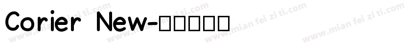 Corier New字体转换